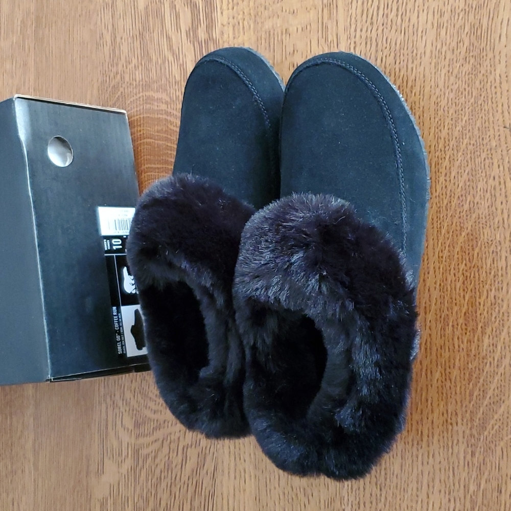 Sorel Coffee Run Slippers in black - Picture 7 of 16
